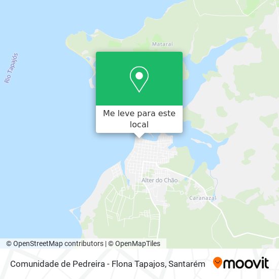 Comunidade de Pedreira - Flona Tapajos mapa
