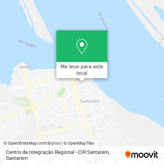 Centro de Integração Regional - CIR Santarém mapa