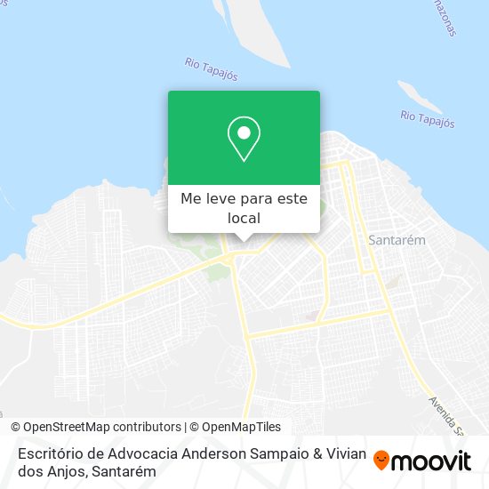 Escritório de Advocacia Anderson Sampaio & Vivian dos Anjos mapa