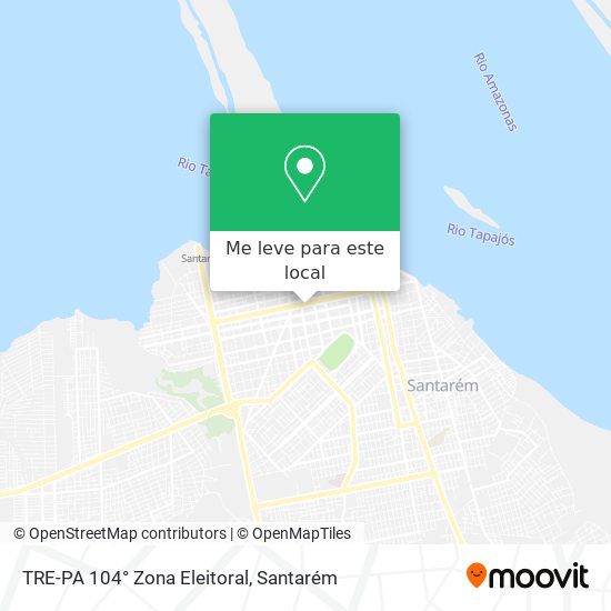 TRE-PA 104° Zona Eleitoral mapa