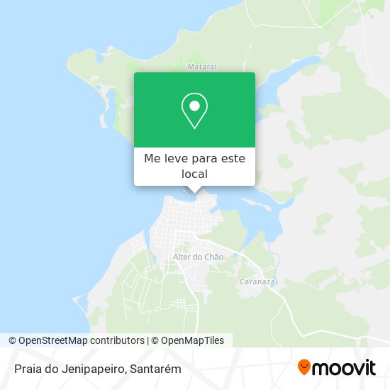 Praia do Jenipapeiro mapa