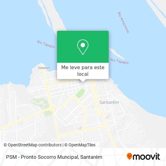 PSM - Pronto Socorro Muncipal mapa