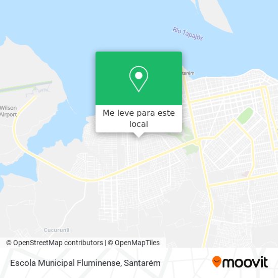 Escola Municipal Fluminense mapa