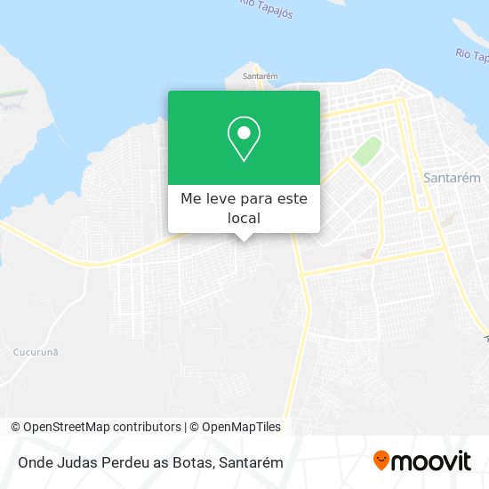 Onde Judas Perdeu as Botas mapa
