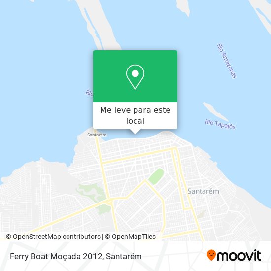 Ferry Boat Moçada 2012 mapa