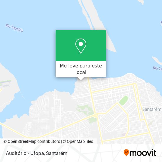 Auditório - Ufopa mapa