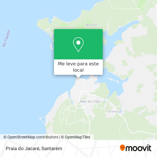 Praia do Jacaré mapa