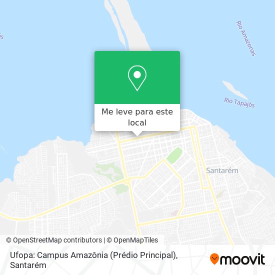 Ufopa: Campus Amazônia (Prédio Principal) mapa
