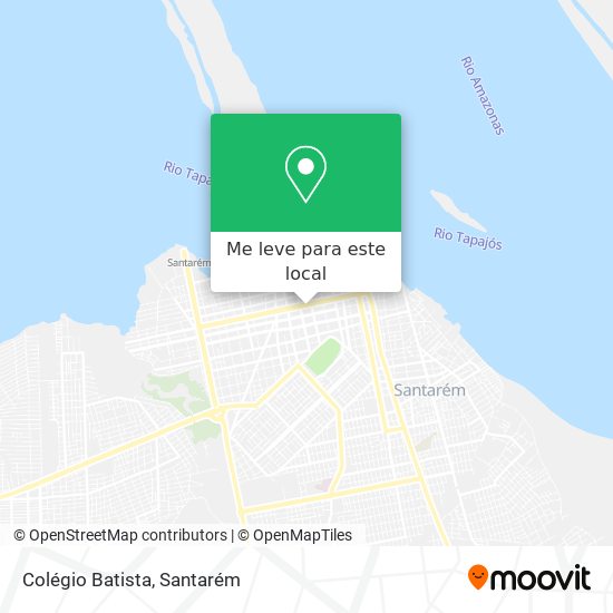 Colégio Batista mapa