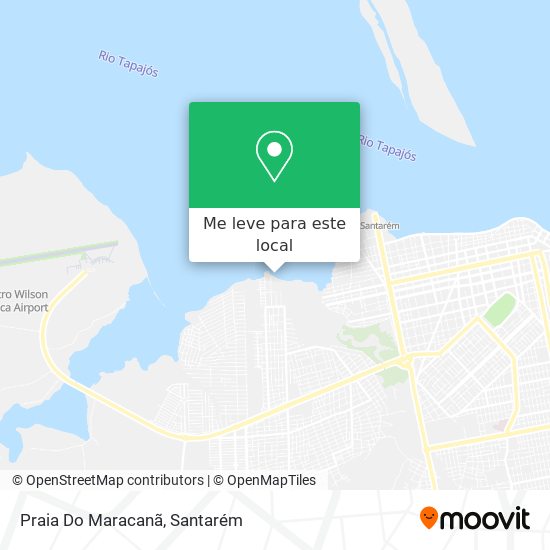 Praia Do Maracanã mapa