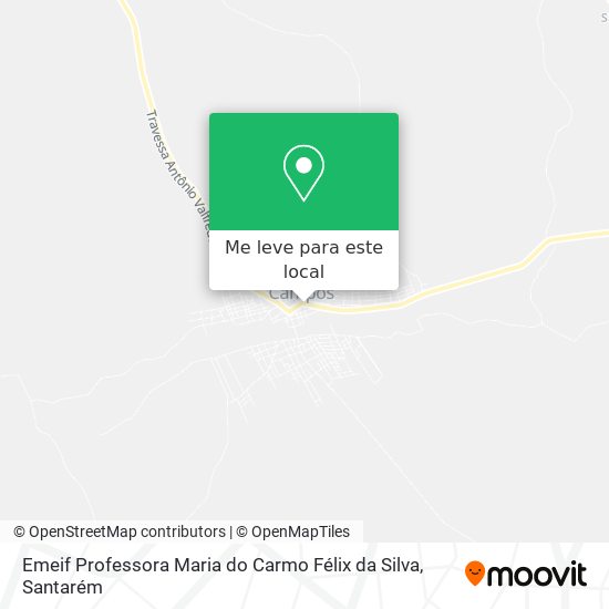 Emeif Professora Maria do Carmo Félix da Silva mapa