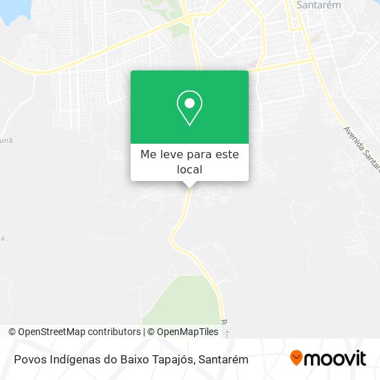 Povos Indígenas do Baixo Tapajós mapa