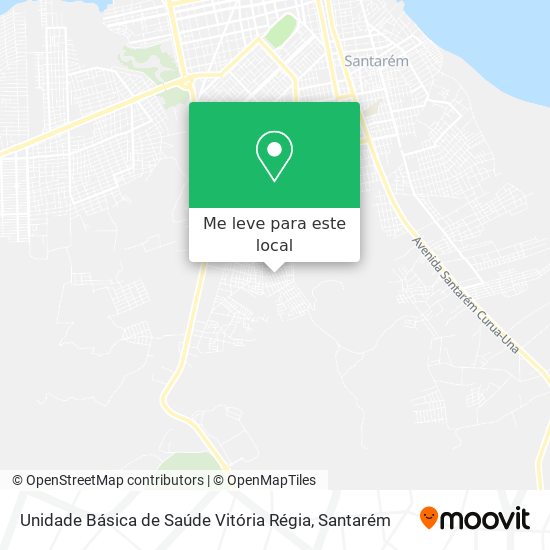 Unidade Básica de Saúde Vitória Régia mapa