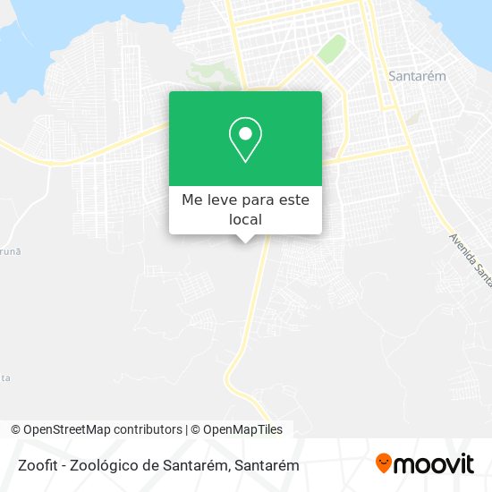 Zoofit - Zoológico de Santarém mapa