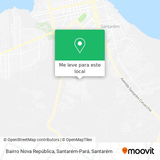 Bairro Nova República, Santarém-Pará mapa