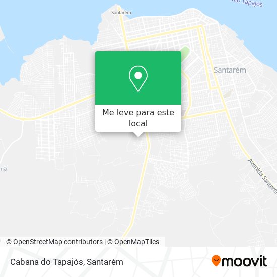 Cabana do Tapajós mapa