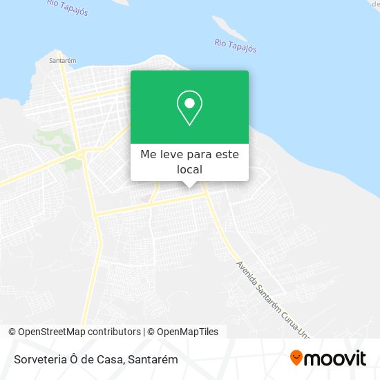 Sorveteria Ô de Casa mapa