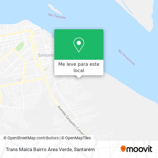 Trans Maica Bairro Área Verde mapa