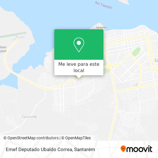 Emef Deputado Ubaldo Correa mapa