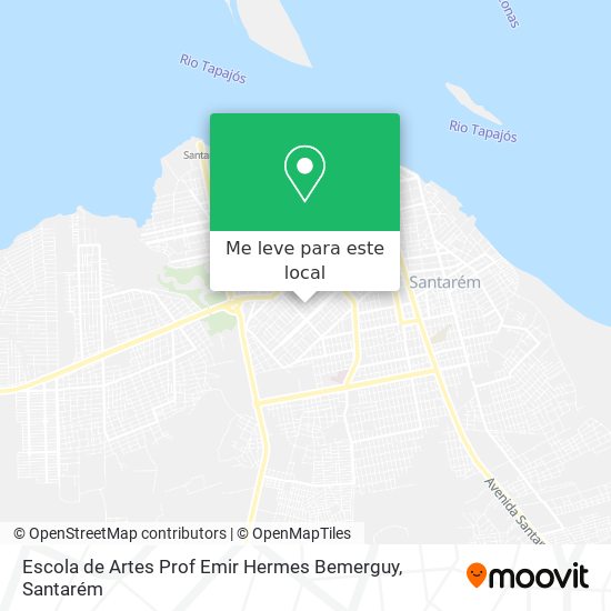 Escola de Artes Prof Emir Hermes Bemerguy mapa