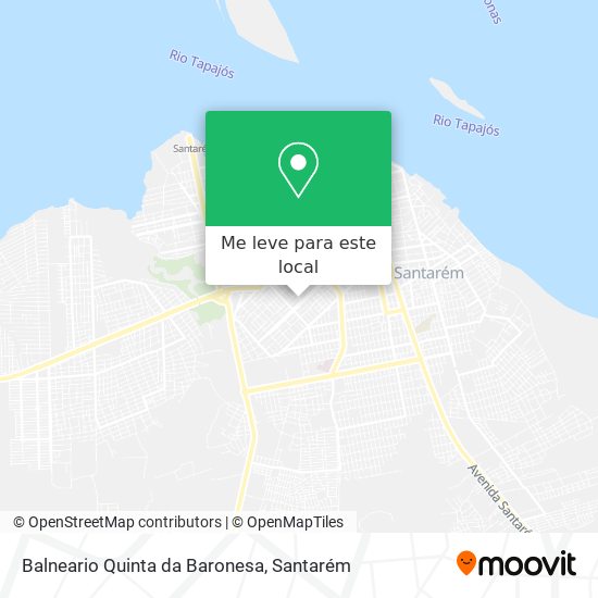 Balneario Quinta da Baronesa mapa