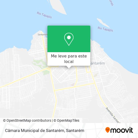 Câmara Municipal de Santarém mapa
