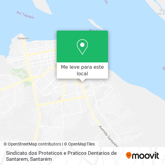 Sindicato dos Proteticos e Praticos Dentarios de Santarem mapa