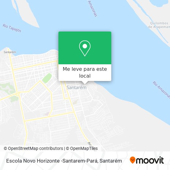 Escola Novo Horizonte -Santarem-Pará mapa