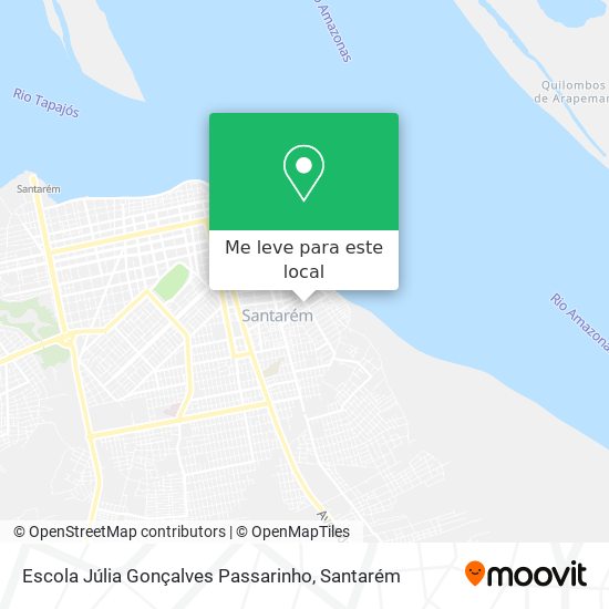 Escola Júlia Gonçalves Passarinho mapa