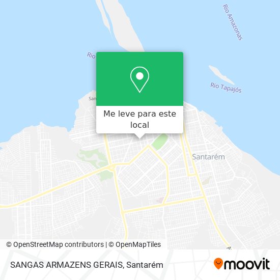 SANGAS ARMAZENS GERAIS mapa