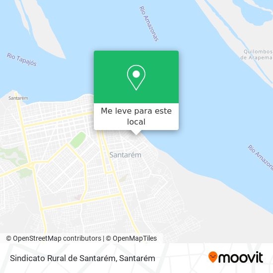 Sindicato Rural de Santarém mapa