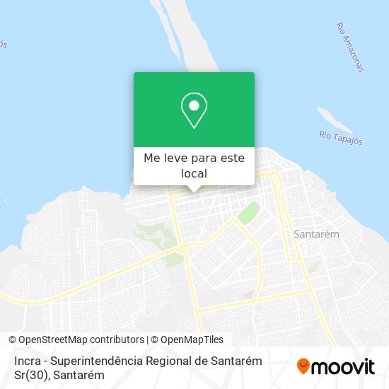 Incra - Superintendência Regional de Santarém Sr(30) mapa