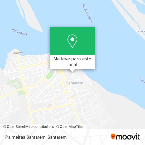 Palmeiras Santarém mapa
