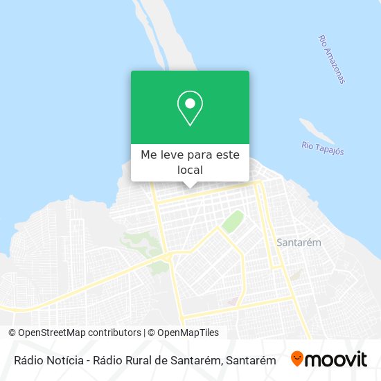 Rádio Notícia - Rádio Rural de Santarém mapa