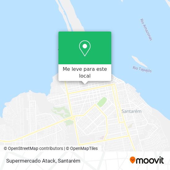 Supermercado Atack mapa