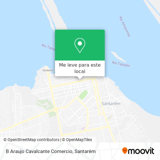 B Araujo Cavalcante Comercio mapa