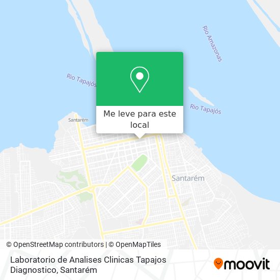 Laboratorio de Analises Clinicas Tapajos Diagnostico mapa