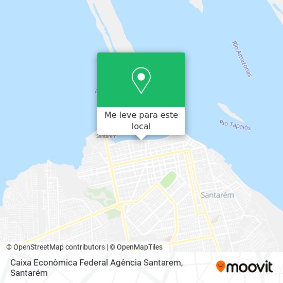Caixa Econômica Federal Agência Santarem mapa