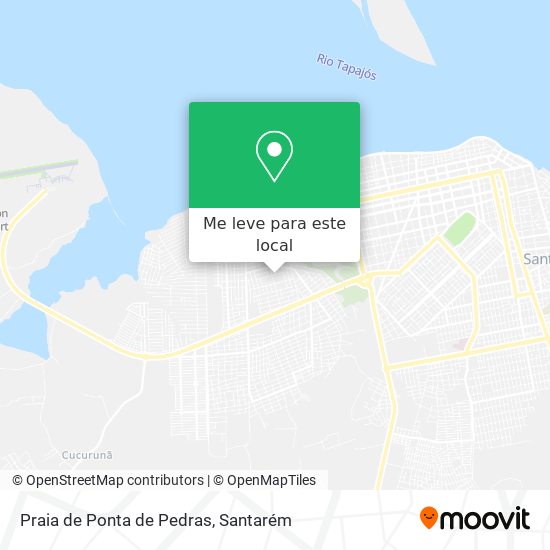 Praia de Ponta de Pedras mapa