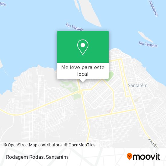 Rodagem Rodas mapa