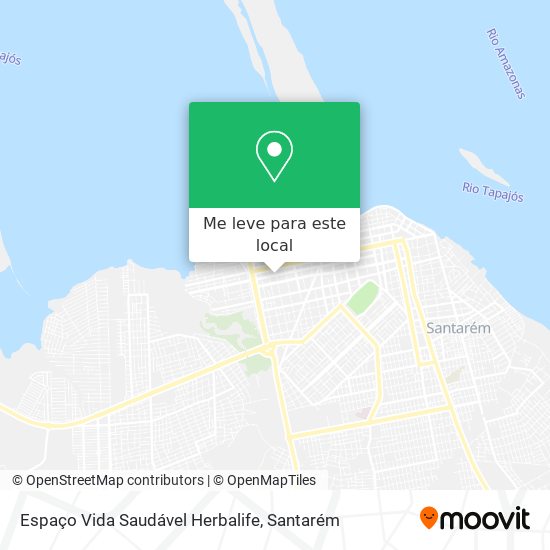 Espaço Vida Saudável Herbalife mapa