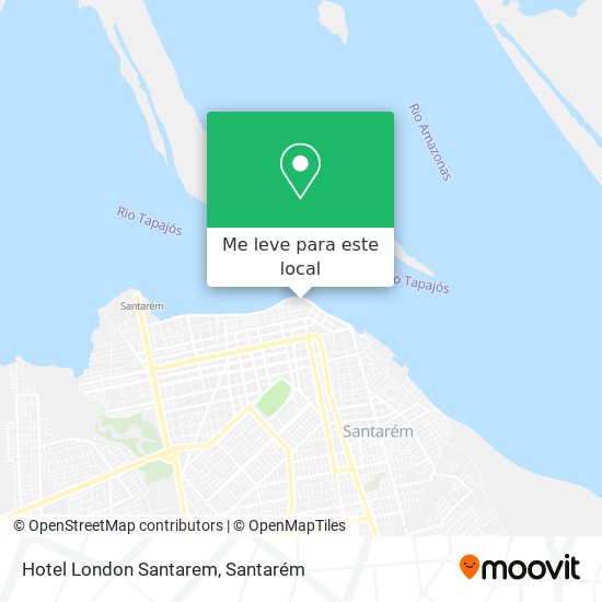 Hotel London Santarem mapa