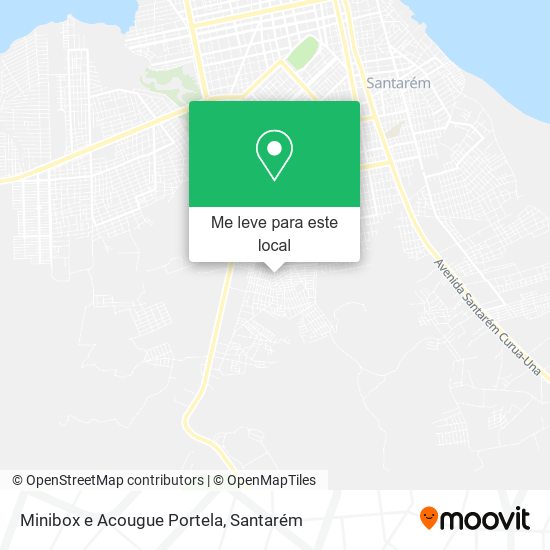 Minibox e Acougue Portela mapa