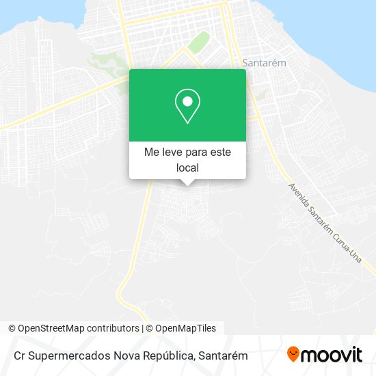 Cr Supermercados Nova República mapa