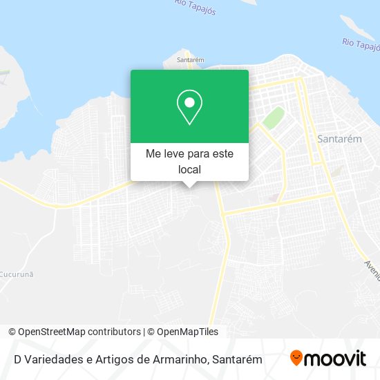 D Variedades e Artigos de Armarinho mapa