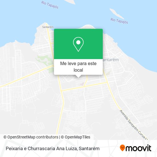 Peixaria e Churrascaria Ana Luiza mapa