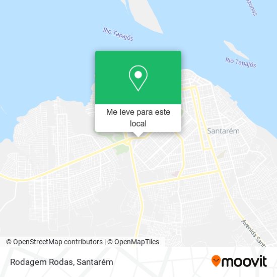 Rodagem Rodas mapa