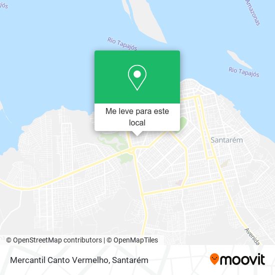 Mercantil Canto Vermelho mapa