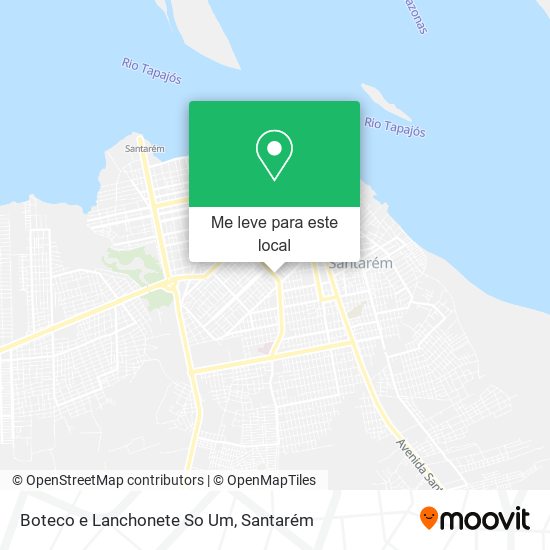 Boteco e Lanchonete So Um mapa