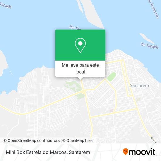 Mini Box Estrela do Marcos mapa